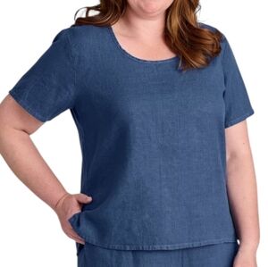 Flax Jean Engelhart Fundamental Tee Boho Minimal Womens S Coastal Natural Linen